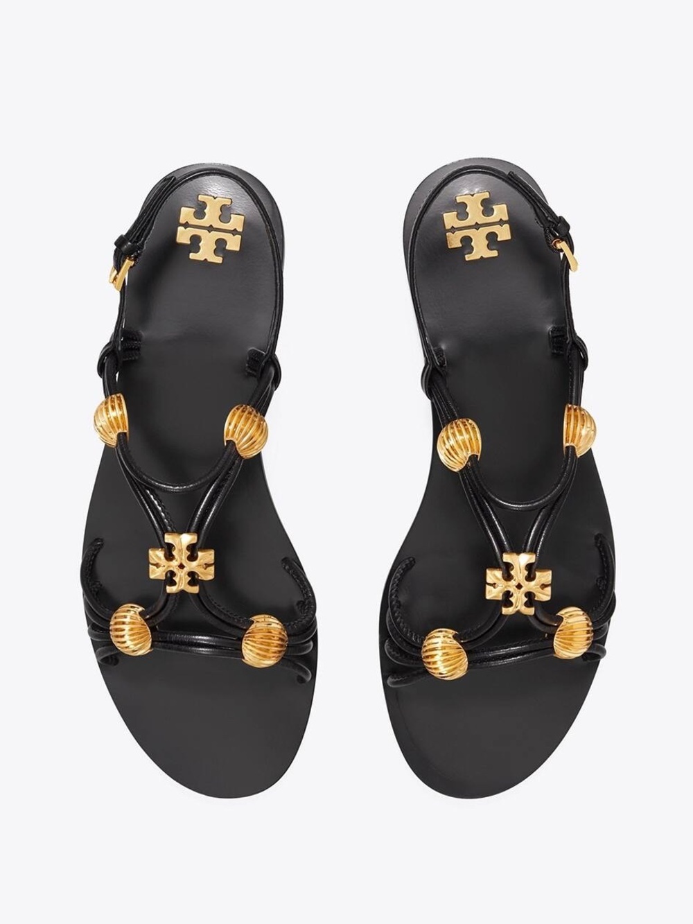 NEW Tory Burch Capri Multi Strap Sandals Black - Sz.9